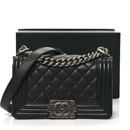 Chanel Caviar Quilted Small Boy Flap Black 12 of 12