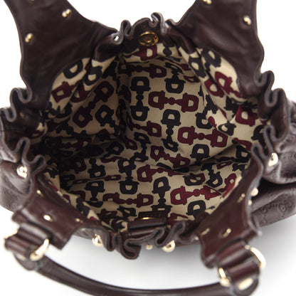 Gucci Guccissima Studded Pelham Shoulder Bag Dark Brown 4 of 8