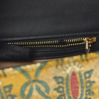 Gucci Iridescent Brocade Small Sylvie Shoulder Bag Gold 9 of 10