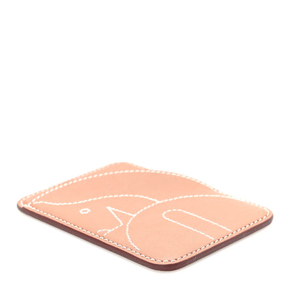 Hermes Swift Stitched Cheval MagSafe Card Holder Gold 4 of 7