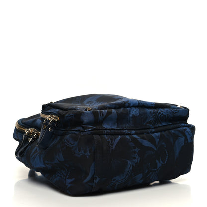 Valentino Garavani Nylon Camubutterfly Medium Rockstud Backpack Marine 4 of 9