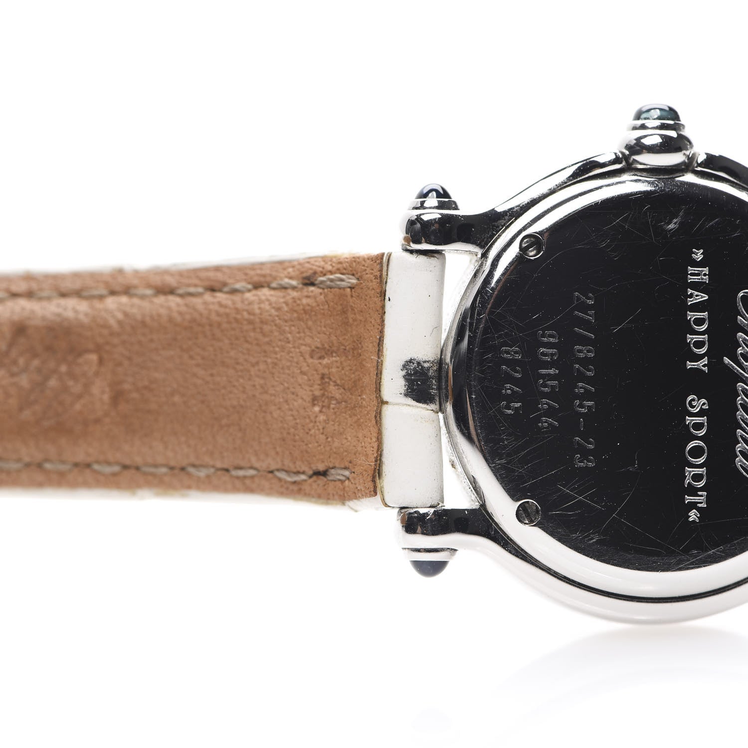 Chopard Stainless Steel Alligator Diamond Mother of Pearl 26mm Happy Sport Moon Star Quartz Watch 9 of 11