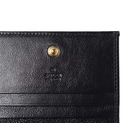 Gucci Calfskin Web Rajah Chain Card Case Wallet Black 8 of 11