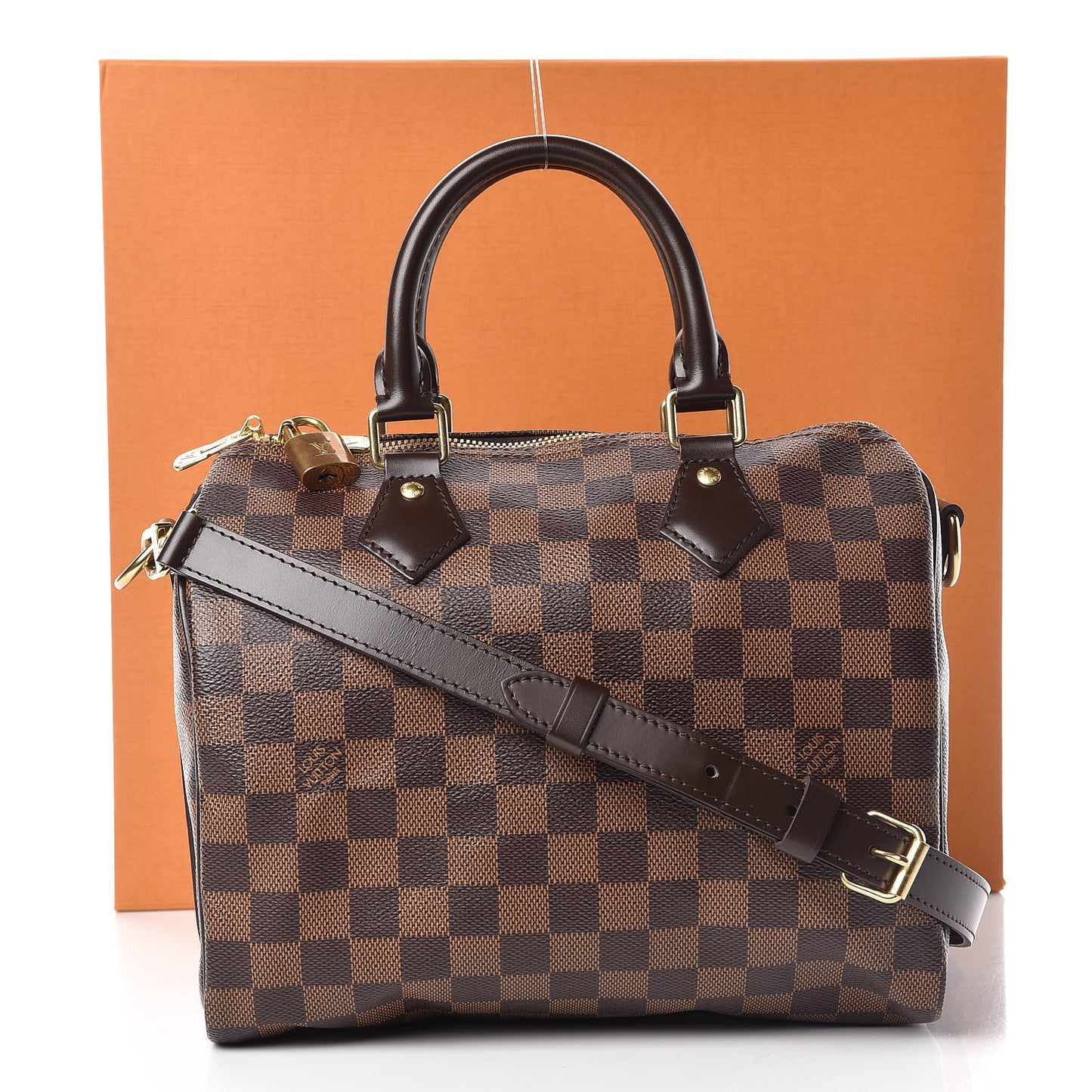 Damier Ebene Speedy Bandouliere 25