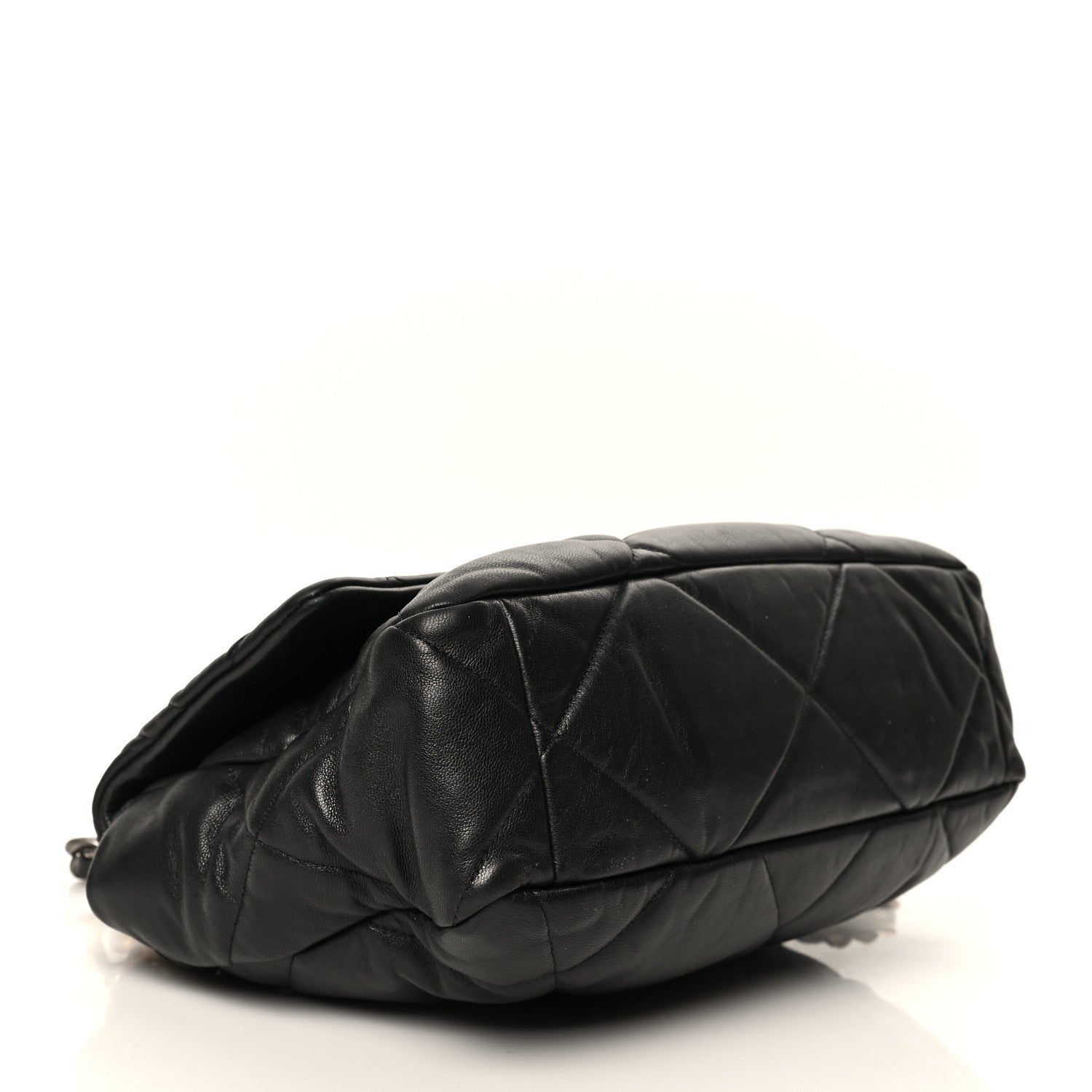 Chanel Goatskin Quilted Large Chanel 19 Flap Black 4 of 7