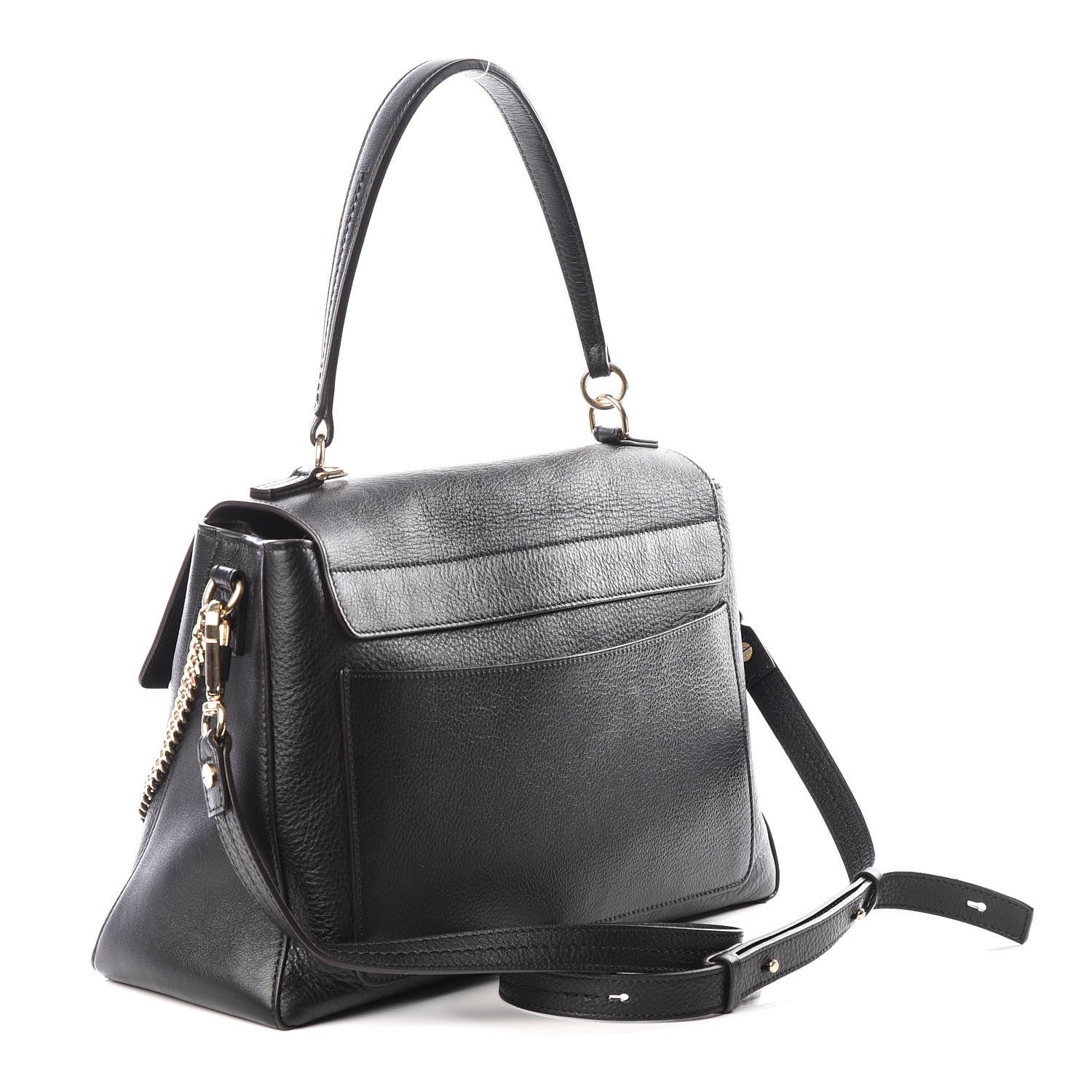 Chloe Calfskin Medium Faye Day Shoulder Bag Black 2 of 11