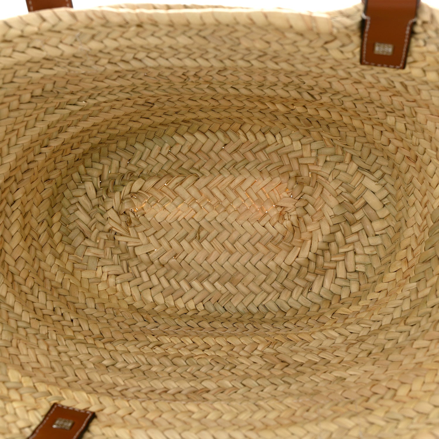 Loewe Raffia Basket Tote Bag Natural Tan 4 of 10