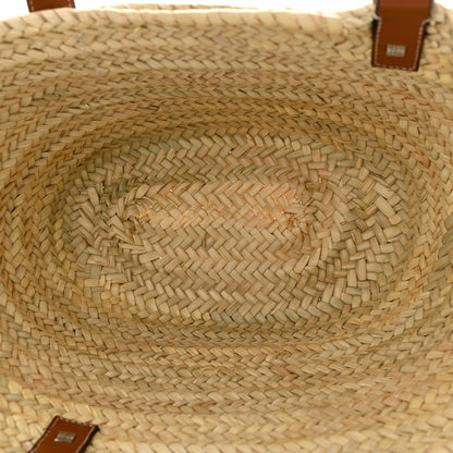 Loewe Raffia Basket Tote Bag Natural Tan 4 of 10