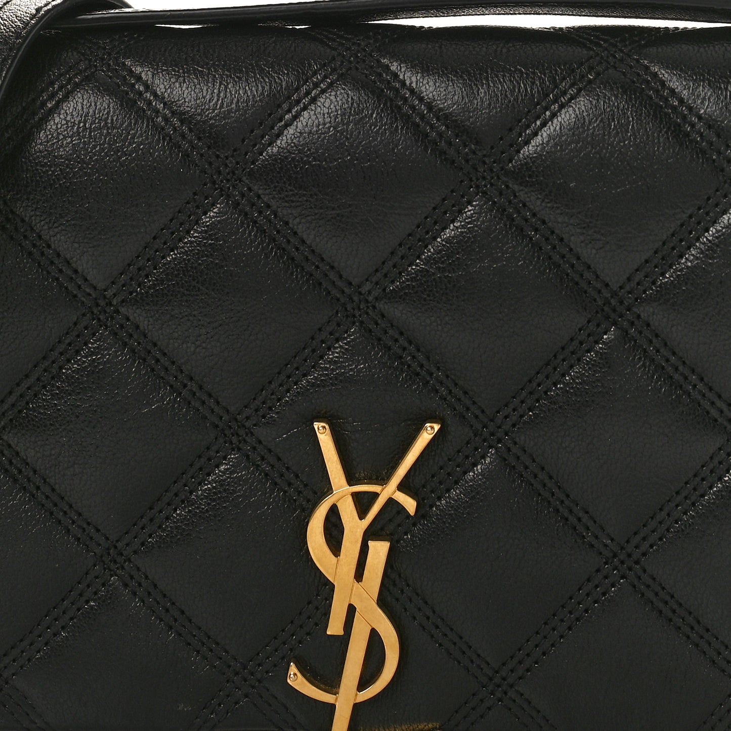 Lambskin Diamond Quilted Becky Chain Wallet Black