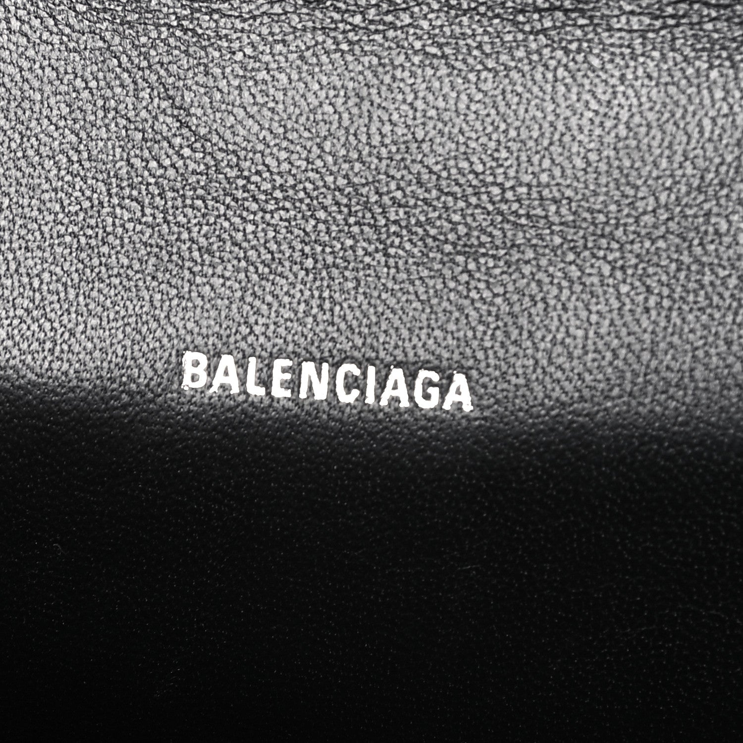 Balenciaga Shiny Calfskin Monochrome Crocodile Embossed Hourglass Top Handle Bag XS Black 6 of 9