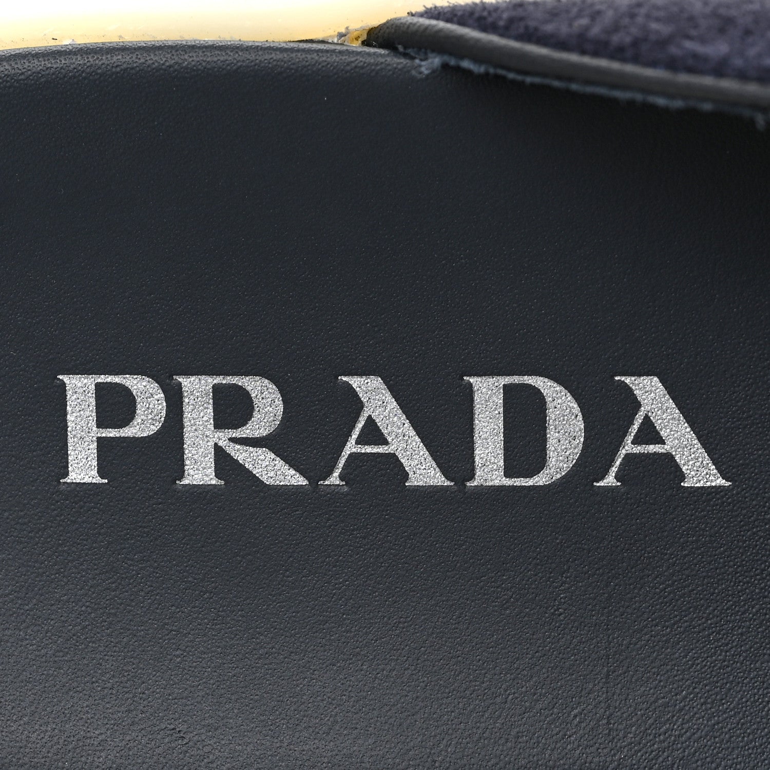 Prada Suede Metal Triangle Logo Saint Tropez 25mm Loafer Mules 40 Bleu 7 of 7
