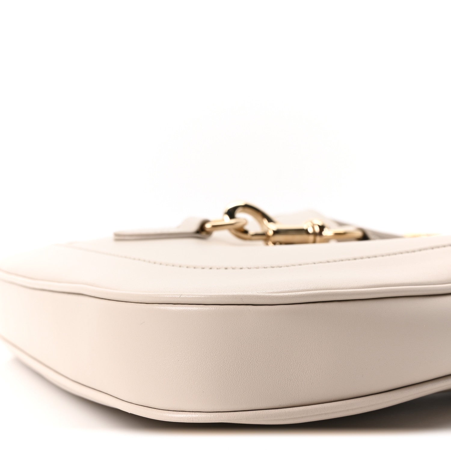 Gucci Ancora Calfskin Web Small Jackie Shoulder Bag Light Grey 10 of 10