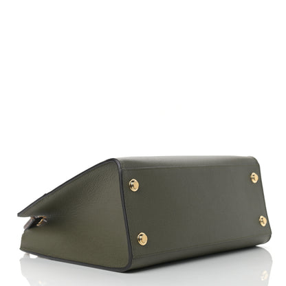 Louis Vuitton Monogram Calfskin City Steamer MM Kaki 5 of 11