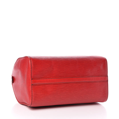 Louis Vuitton Epi Speedy 30 Castillan Red 4 of 13