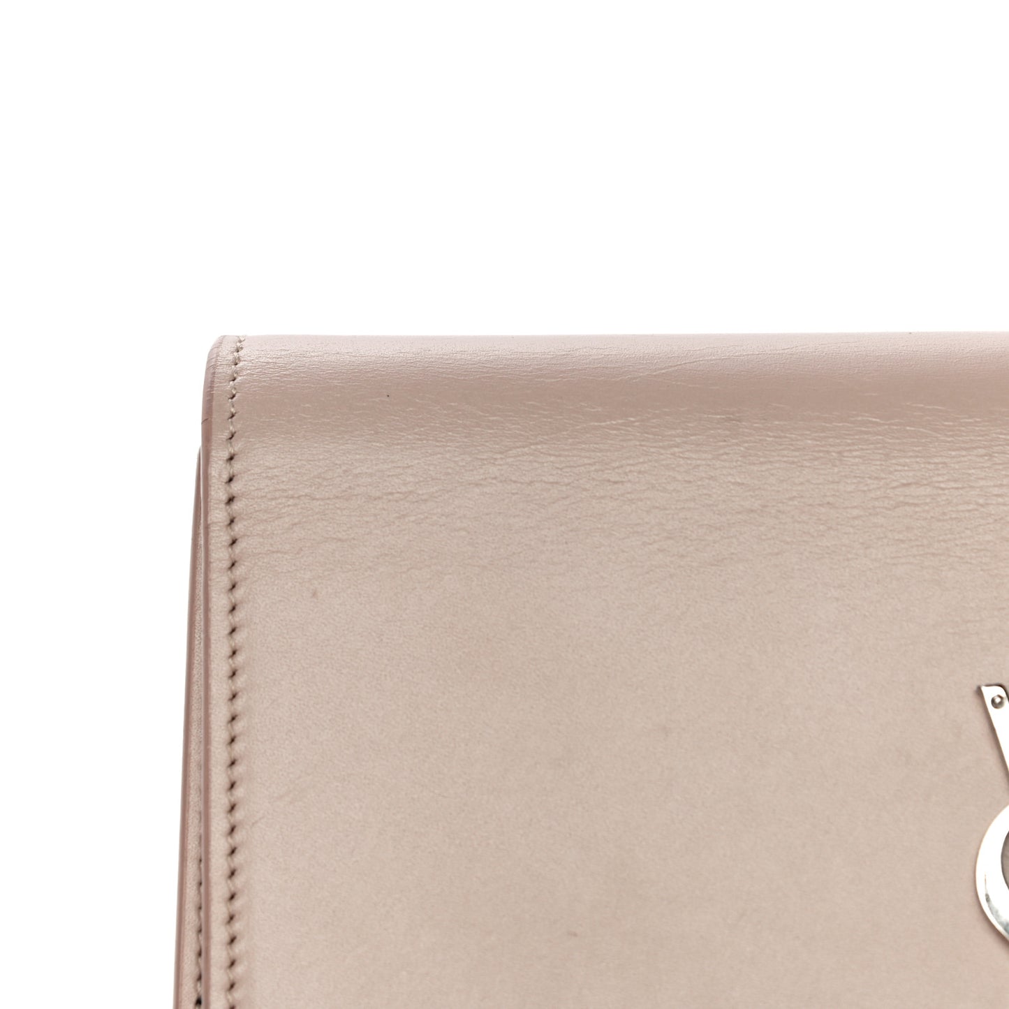 Smooth Calfskin Classic Monogram Kate Tassel Chain Wallet Nude Powder
