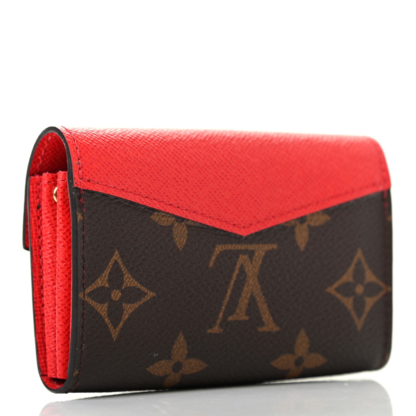 Monogram Sarah Multicartes Coquelicot