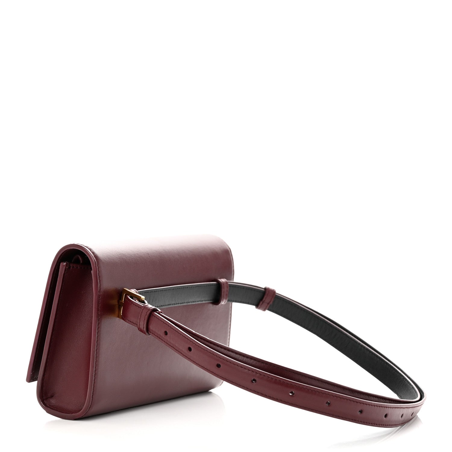 Saint Laurent Smooth Calfskin Monogram Kate Belt Bag Rouge Legion 3 of 11