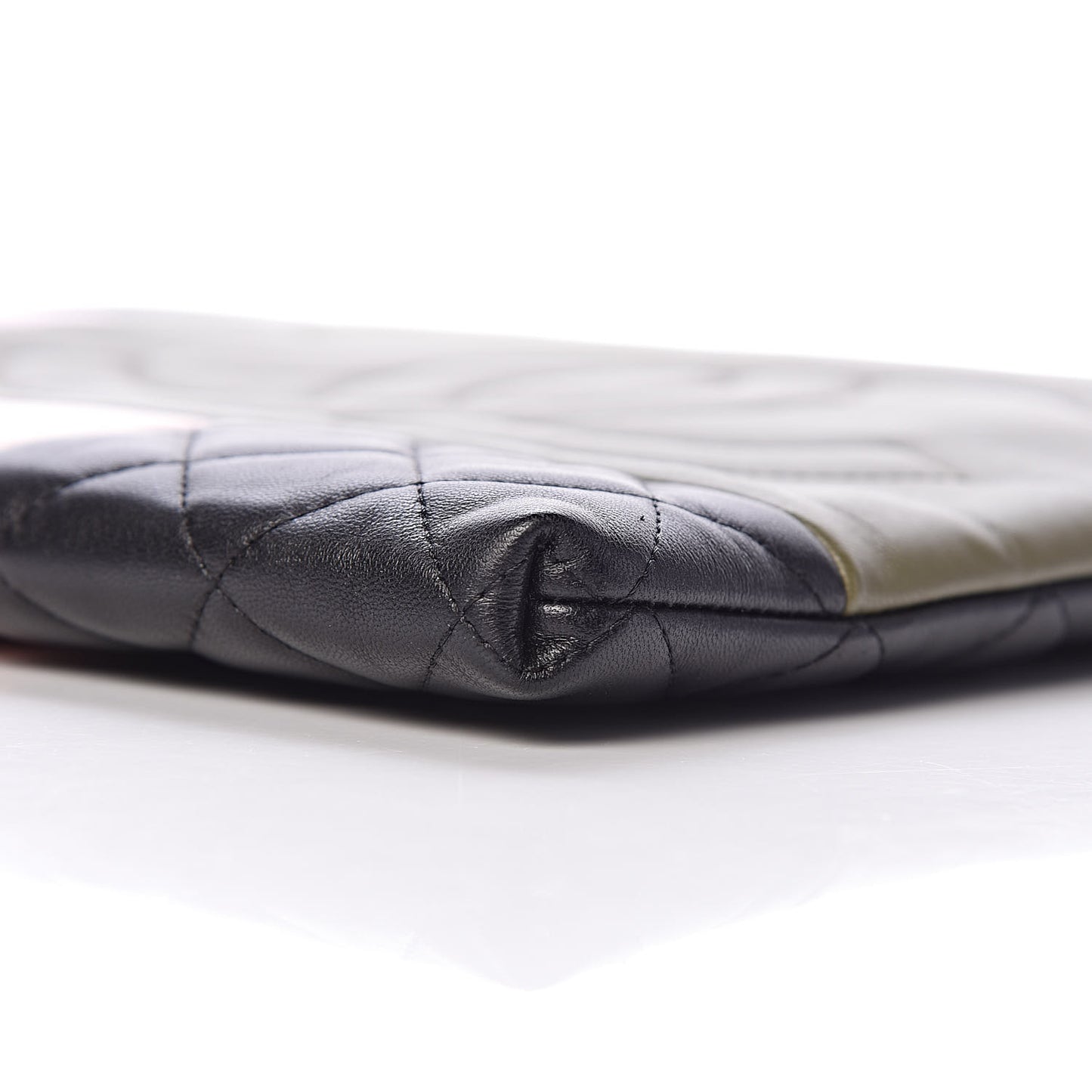 Lambskin Patchwork Large Cosmetic Case Multicolor