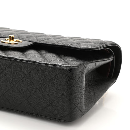Chanel Caviar Quilted Jumbo Double Flap Black 10 of 10