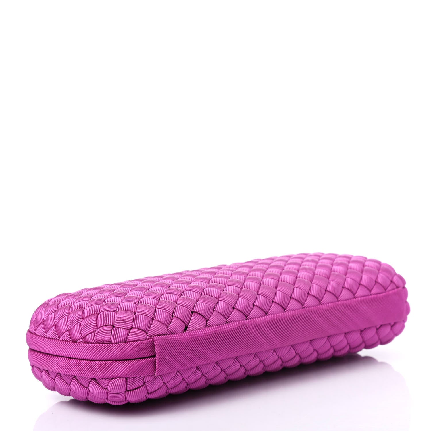 Bottega Veneta Silk Faille Intrecciato Knot Clutch 3 of 4