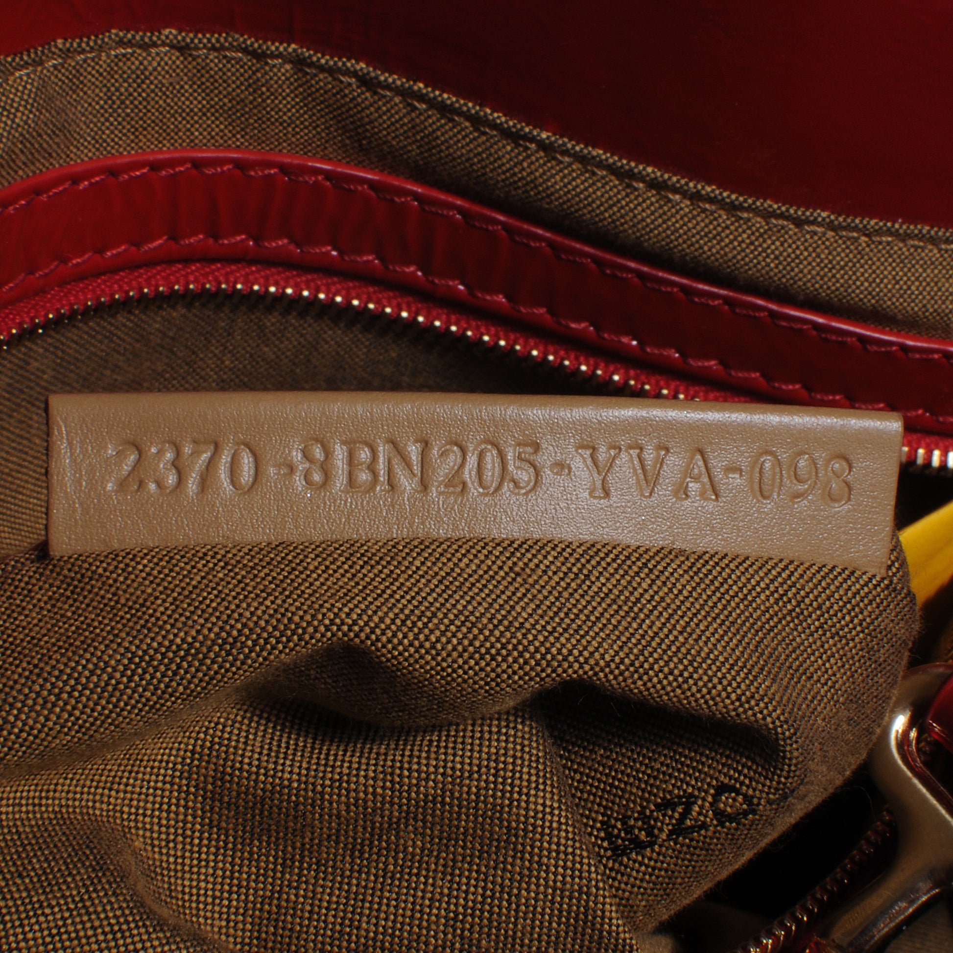 Fendi Vitello Naplak Small Bag De Jour Rosso 6 of 8