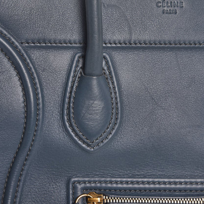 Celine Supple Calfskin Medium Phantom Luggage Slate Blue 25 of 26