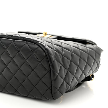 Chanel Lambskin Quilted Small Urban Spirit Backpack Black 10 of 11