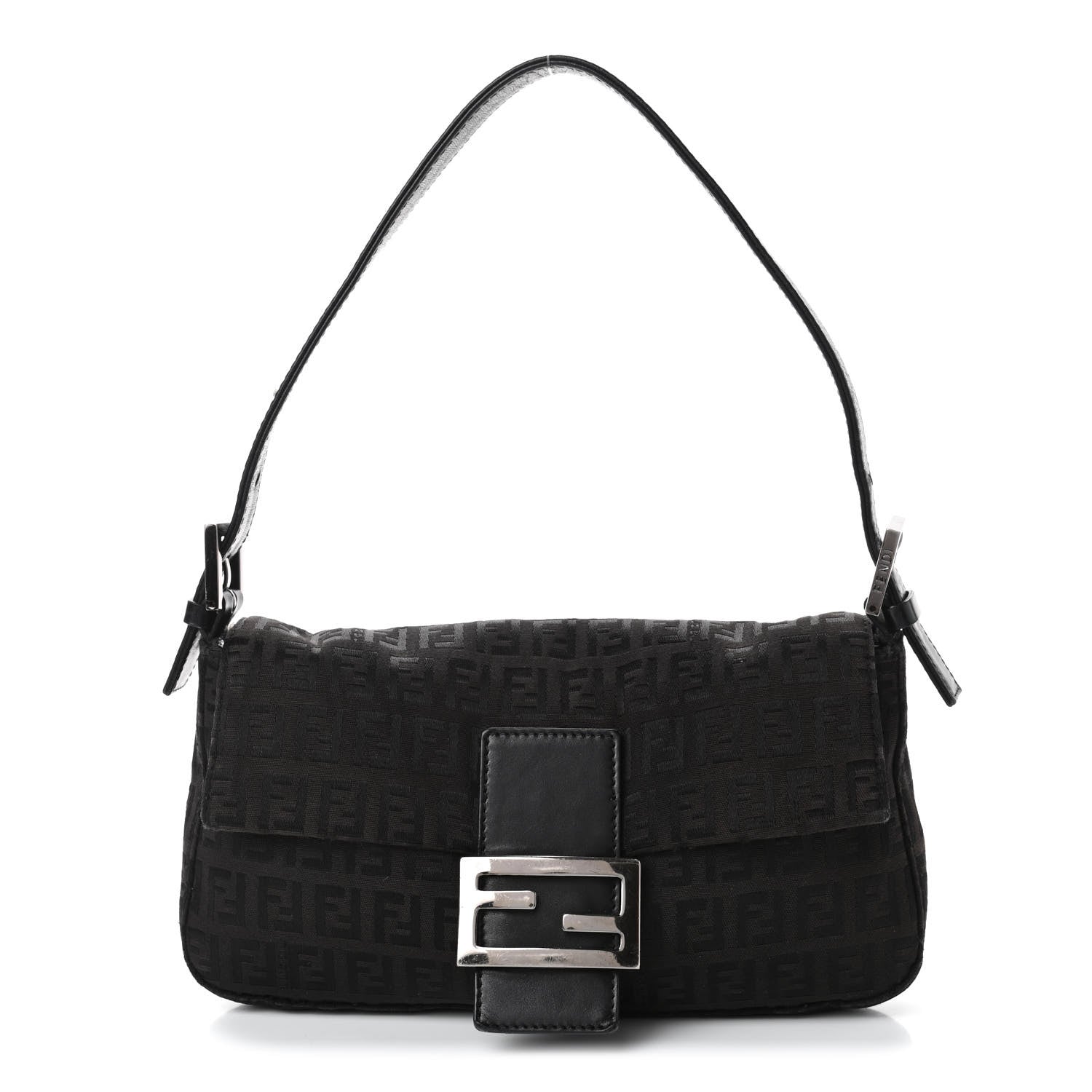 Fendi Zucchino Baguette Black 1 of 4
