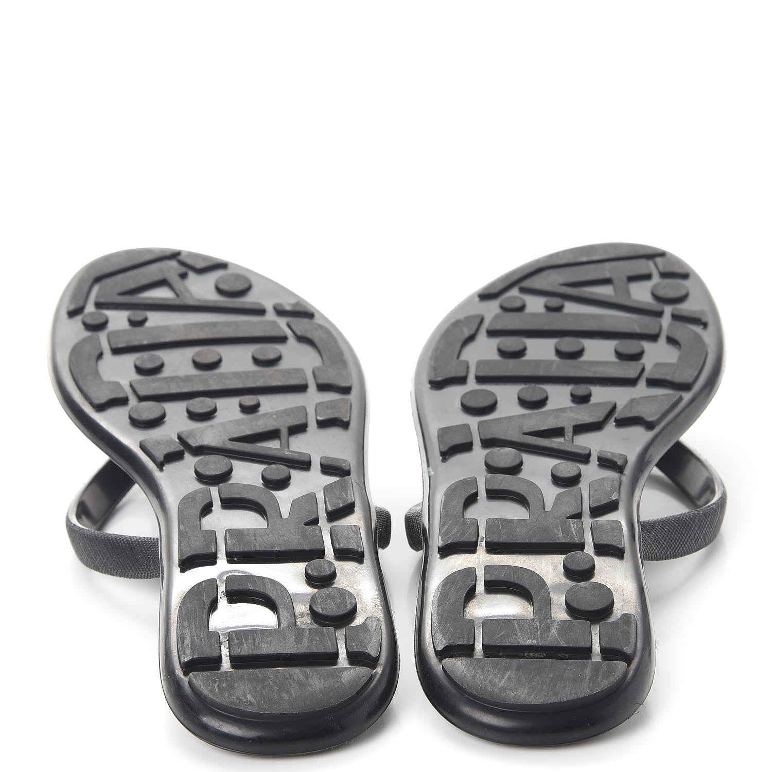 Prada Saffiano Sport Thong Sandals 37 Black 7 of 12