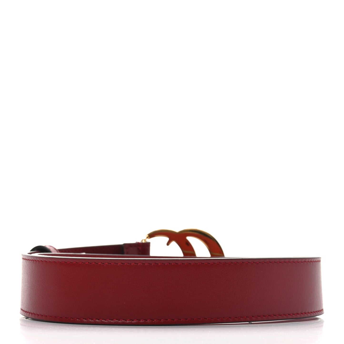Plutone Calfskin Double G 30mm Belt 75 30 Red