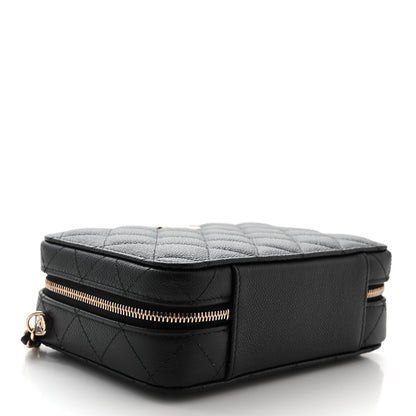 Chanel Caviar Quilted Vanity Case Black 5 of 12