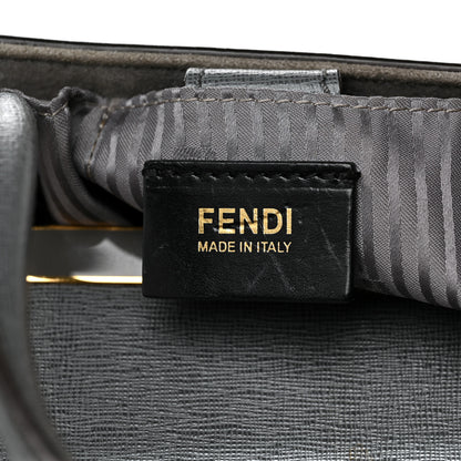 Fendi Vitello Elite Flamingo Regular 2Jours Tote Grigio Grigio Chiaro 5 of 8