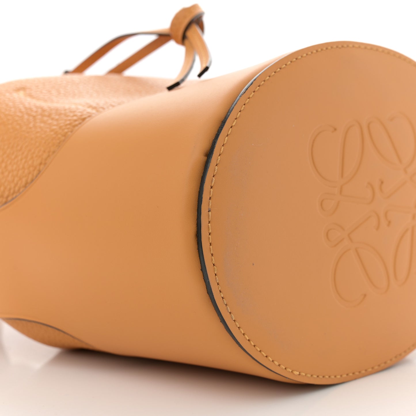Calfskin Small Balloon Bucket Bag Yellow