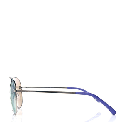 Chanel Polarized CC Aviator Sunglasses 4189-T-Q Purple 3 of 5