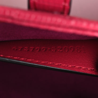 Gucci Canvas Lizard Crystal GG Monogram Mini Jackie 1961 Red 7 of 12