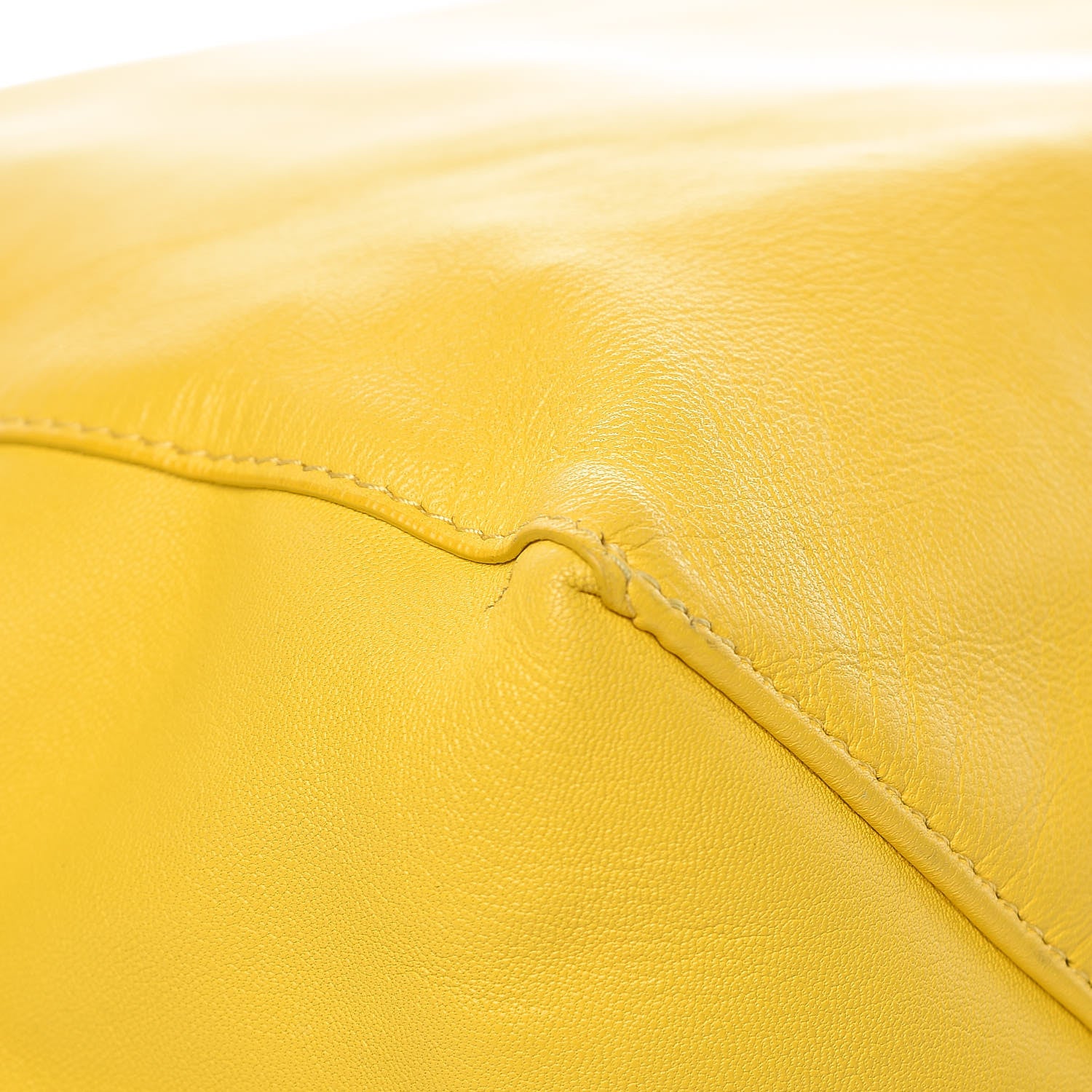 Celine Lambskin Vertical Bi-Cabas White Sun Yellow 12 of 14