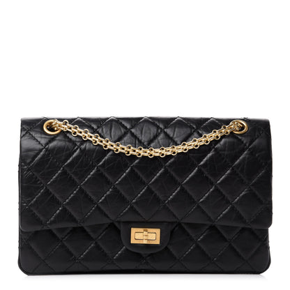 Chanel Aged Calfskin Quilted 2.55 Reissue 226 Flap Black 1 of 14