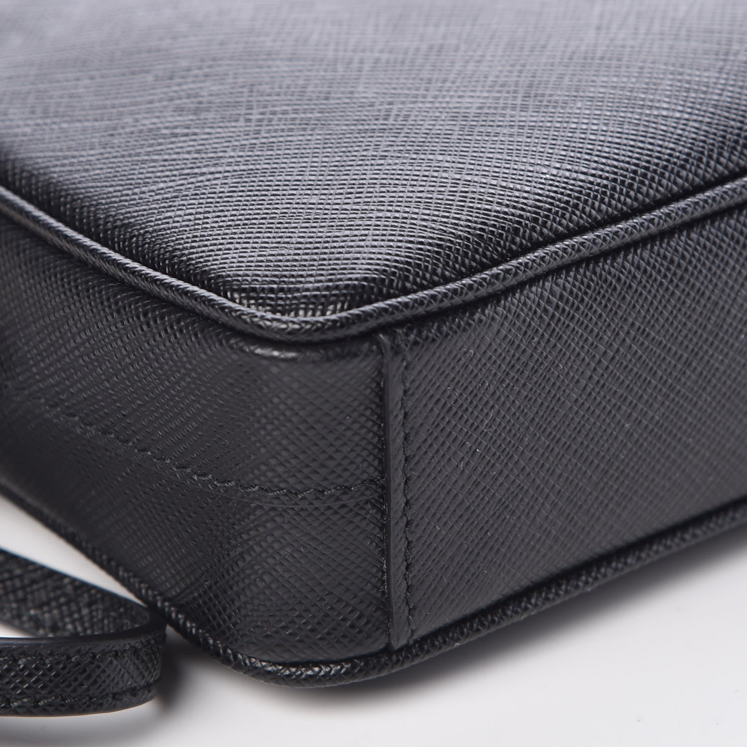Prada Saffiano Small Camera Crossbody Bag Black 8 of 9