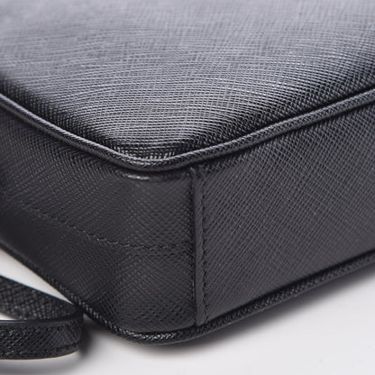 Prada Saffiano Small Camera Crossbody Bag Black 8 of 9