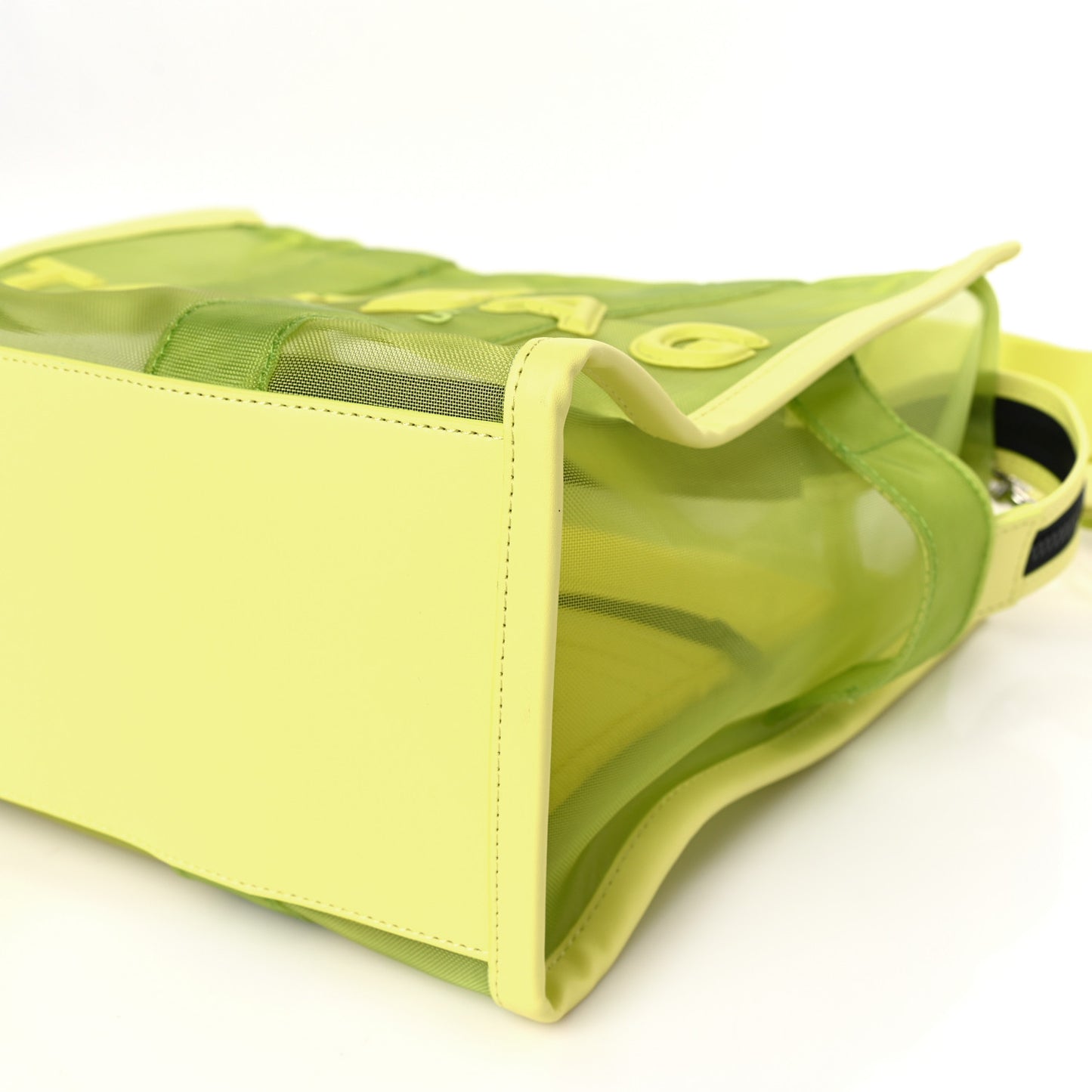 Nylon The Mesh Medium Tote Bag Fluo Yellow