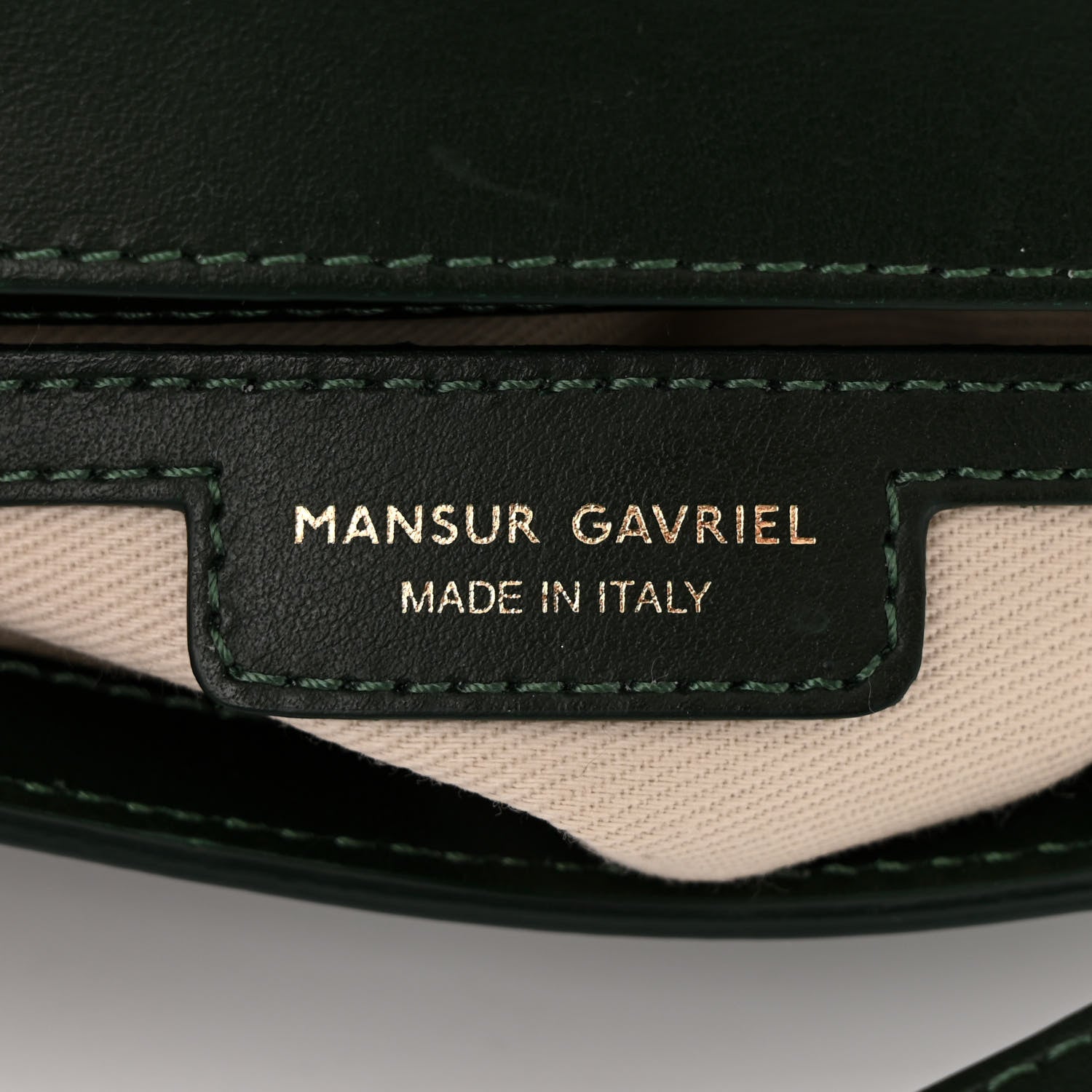 Mansur Gavriel Calfskin Mini Flap Crossbody Bag Moss 6 of 11