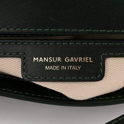 Mansur Gavriel Calfskin Mini Flap Crossbody Bag Moss 6 of 11