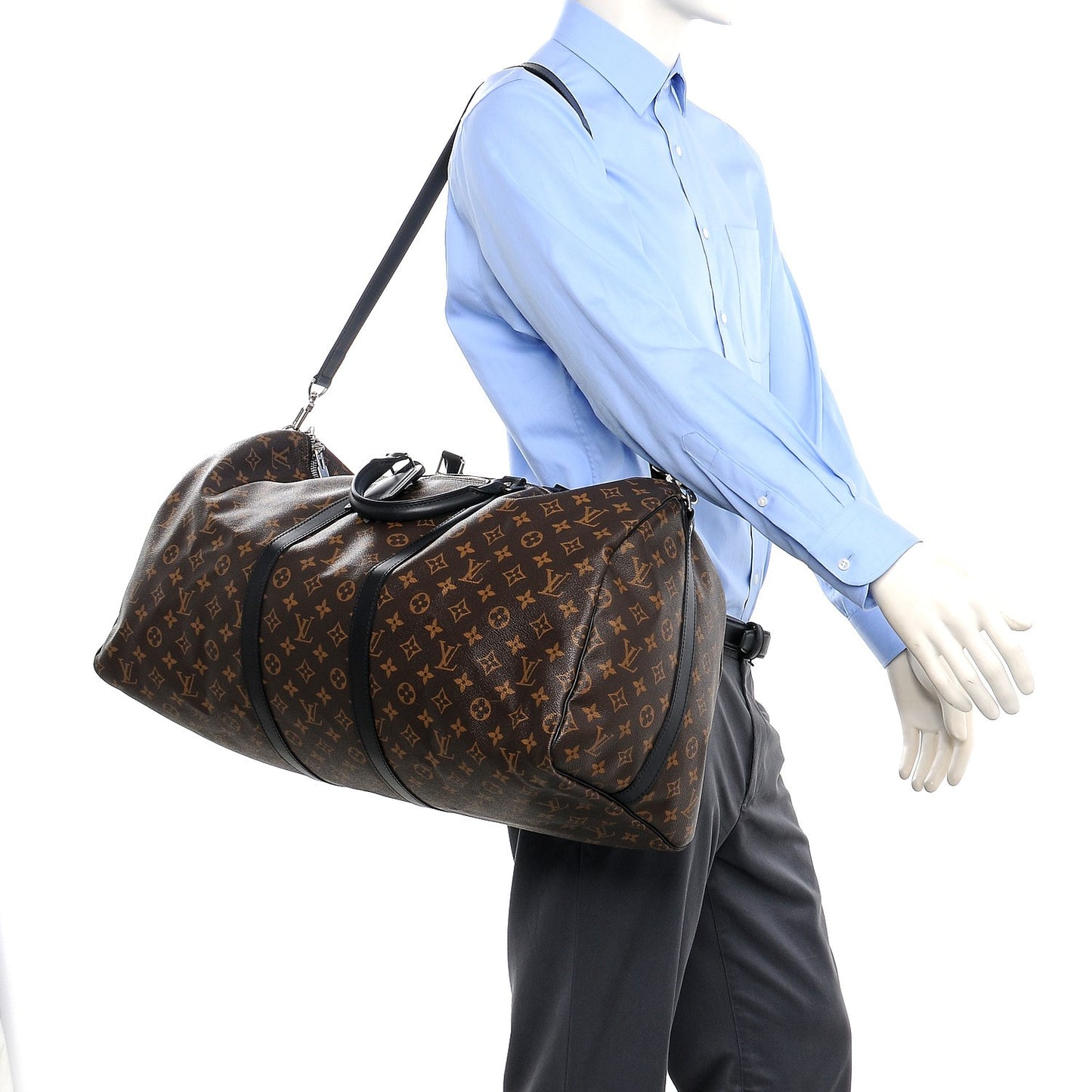 Monogram Macassar Keepall Bandouliere 55