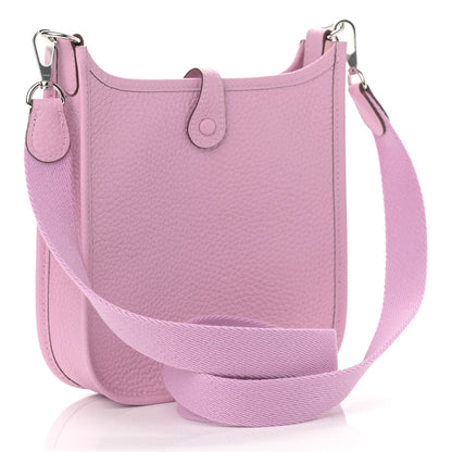 Hermes Taurillon Clemence Evelyne TPM Mauve Sylvestre 3 of 11