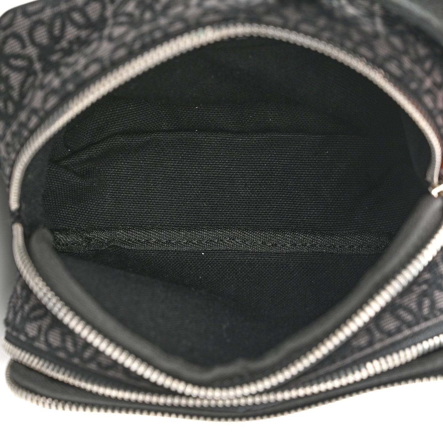 Jacquard Anagram Calfskin Mini Camera Bag Anthracite Black