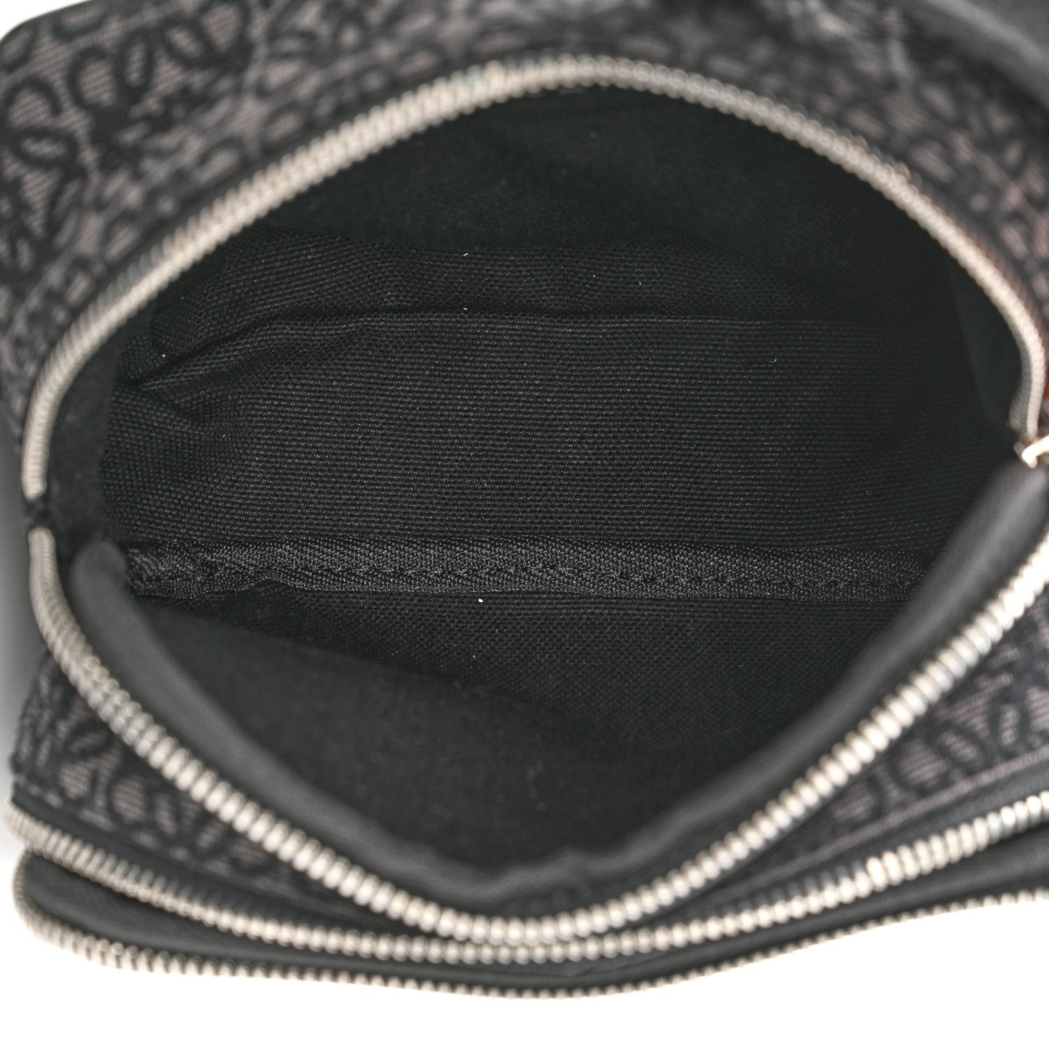 Loewe Jacquard Anagram Calfskin Mini Camera Bag Anthracite Black 5 of 10