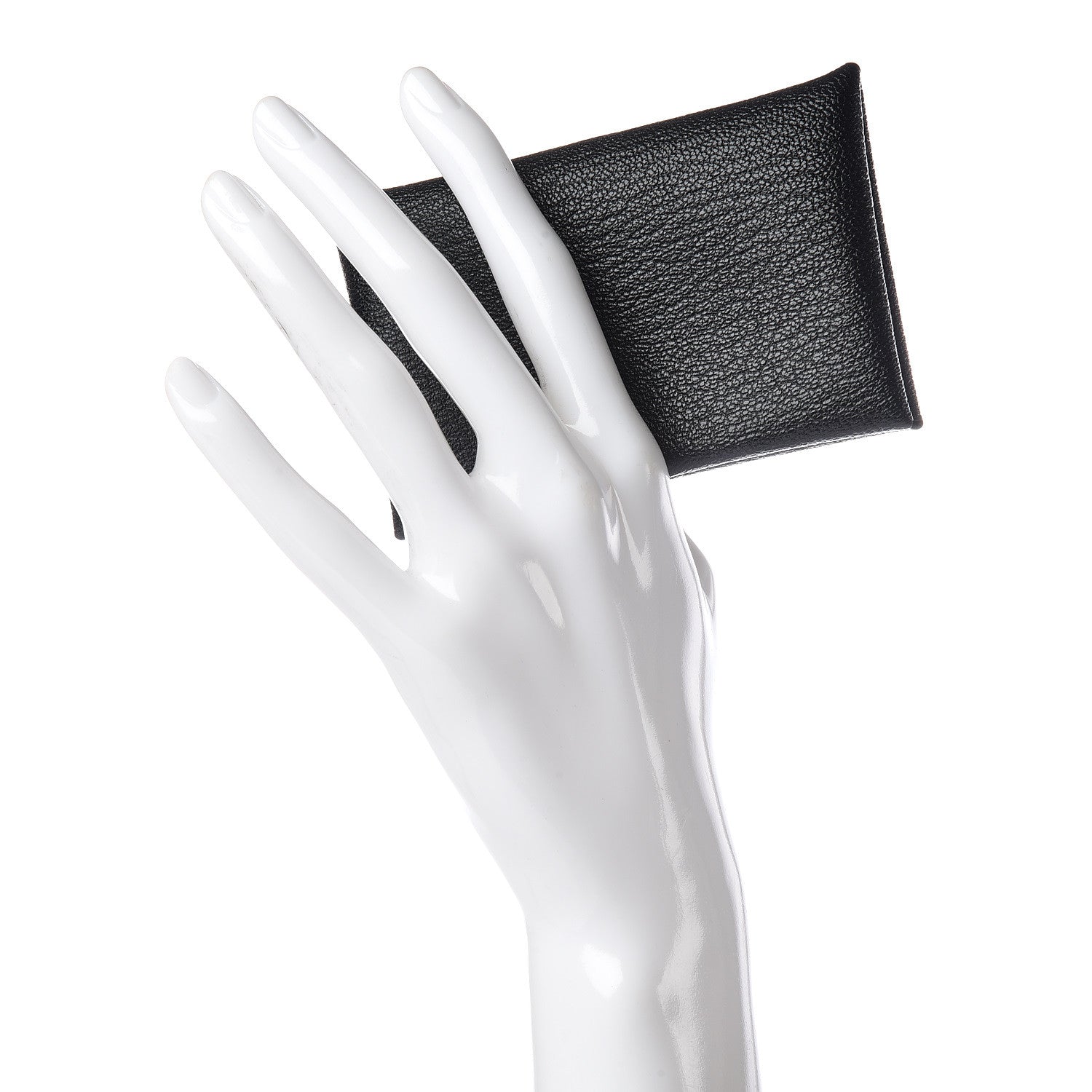 Hermes Chevre Mysore Calvi Card Case Black 2 of 8