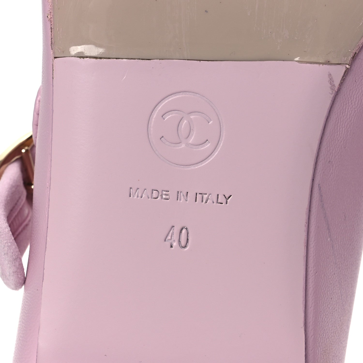 Chanel Lambskin Mary Jane Flats 40 Light Pink 8 of 13