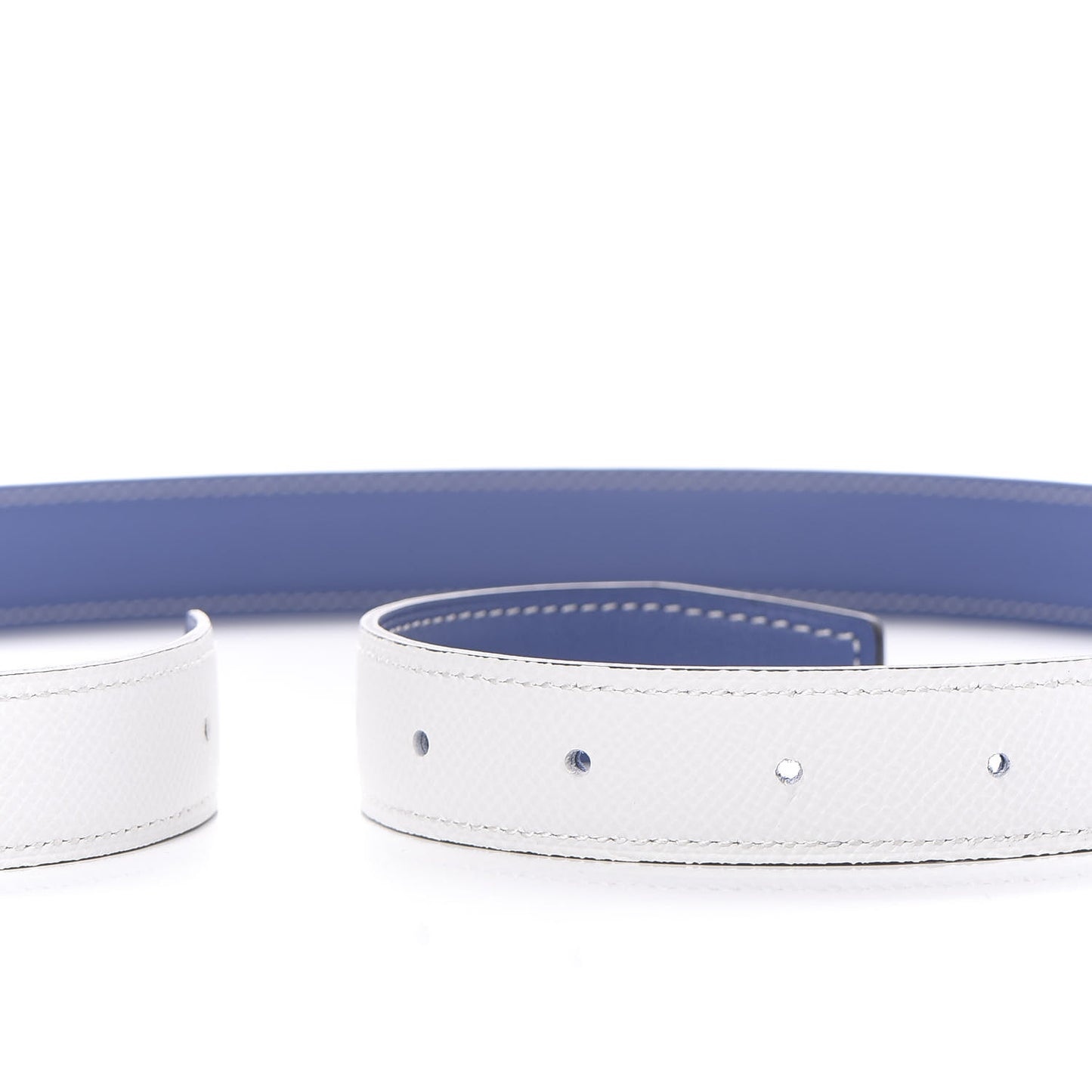 Epsom Swift 24mm Belt Strap 90 White Blue Brighton