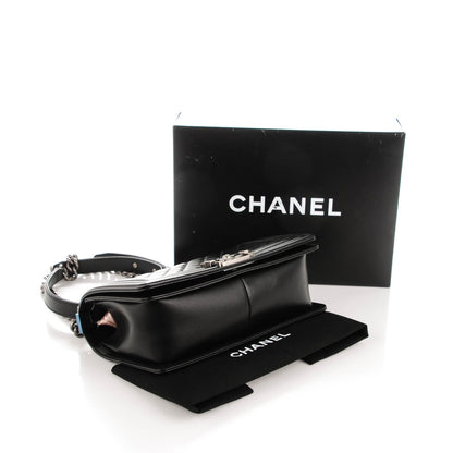 Chanel Lambskin Quilted Medium Boy Flap Black 4 of 7